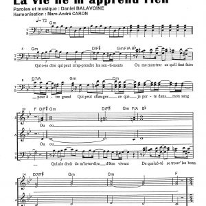 VIE NE M'APPREND RIEN (LA)