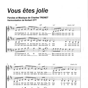 VOUS ETES JOLIE