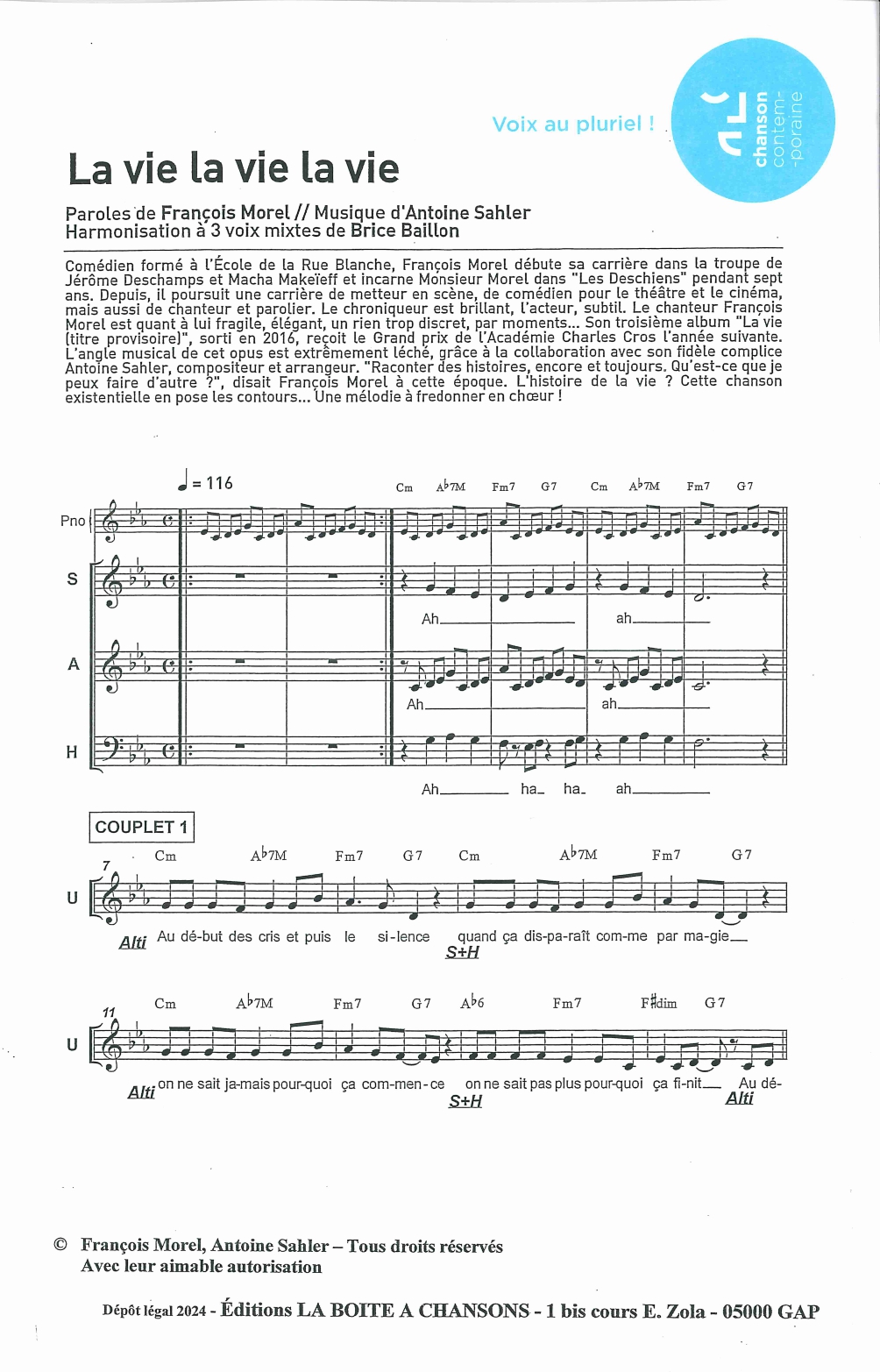 LA VIE LA VIE LA VIE