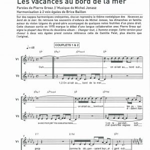 VACANCES AU BORD DE LA MER