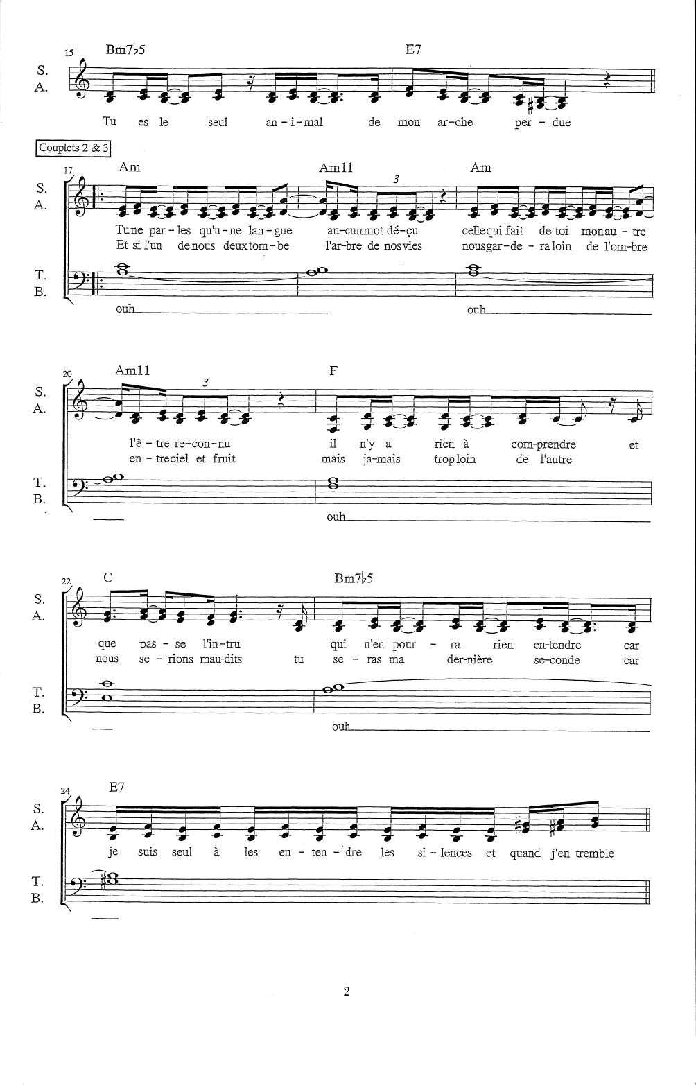 TU ES MON AUTRE – Image 2