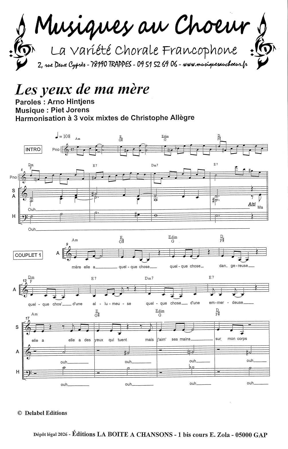 LES YEUX DE MA MERE